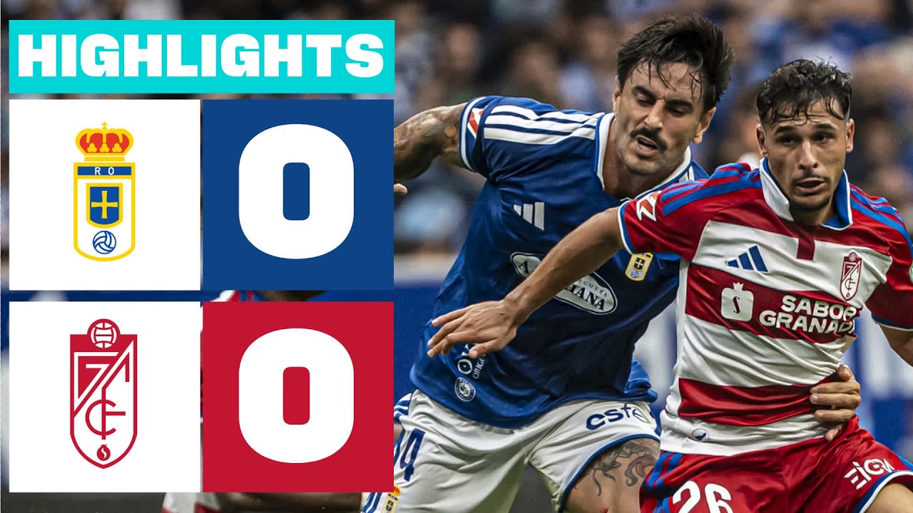 REAL OVIEDO 0 - 0 GRANADA CF | RESUMEN LALIGA HYPERMOTION