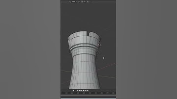 #Shorts MODELING ROOK CHESS PIECE FAST | BLENDER 2.92