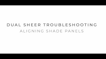 Zebra Shades Aligning Shade Panels