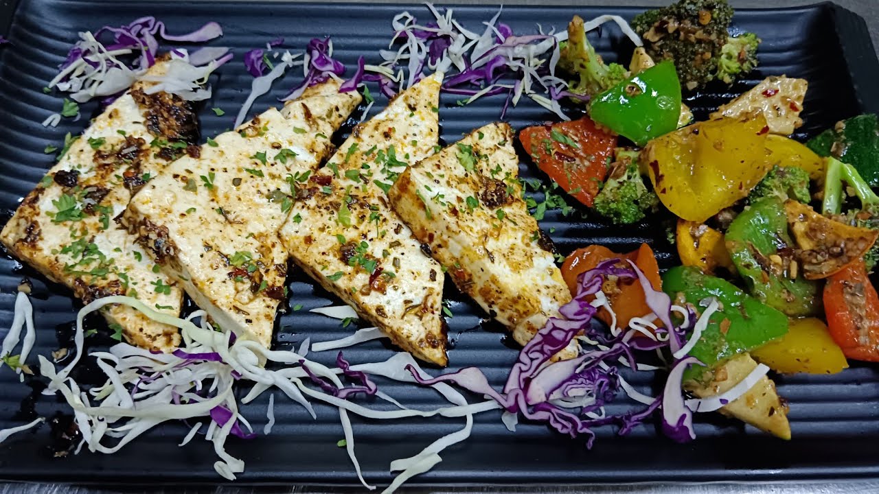 Cajun Cottage Cheese with sauteed veg কাজন কটেজ চিজ রেসিপি how to