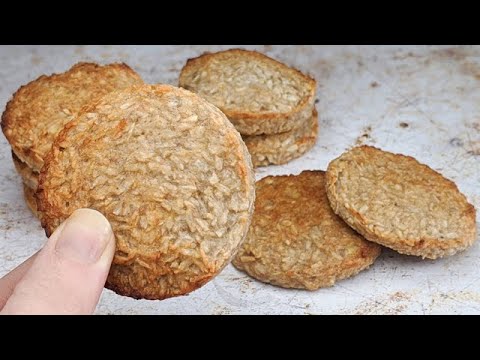 Biscuits sans sucre ni farine ni oeuf ! 2 ingrdients! Idal pour le petit-djeuner