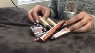 Bag full of Makeup * Gum Chewing Whisper - Rummaging * ASMR Sounds