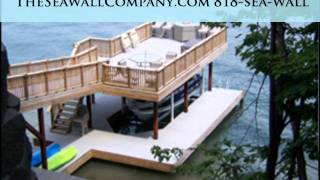 The Seawall Company Piers and Docks Chain O lakes, Fox Lake, Illinois 818-732-9255 818-SEA-WALL
