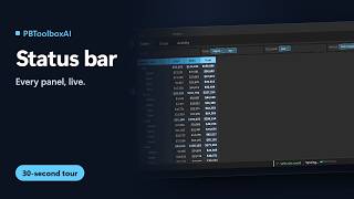 Status bar for PowerBuilder – Every panel, live | PBToolboxAI