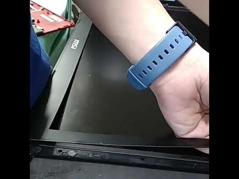 MSI Laptop Gaming Model GE73VR-7RF Raider LCD cover and hinge crack on nut Repair Guide