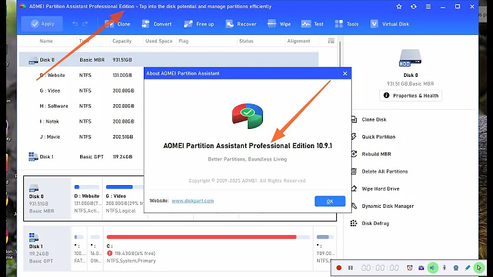 Aomei Partition Assistant Standard 10.9.1 Full Version License