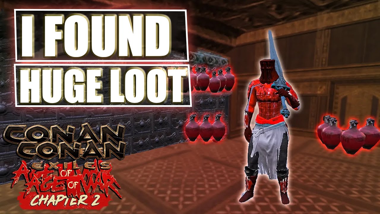 We Find Massive Loot-Raiding Huge Russian Clan But Didn't Defend : Conan Exiles Age Of War Chapter 2