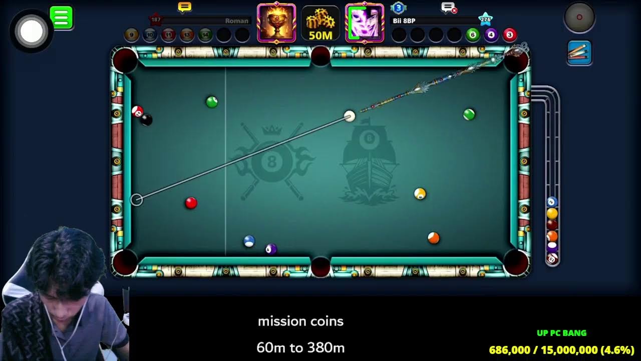 8 BallPool 0 Coins to 1B😎