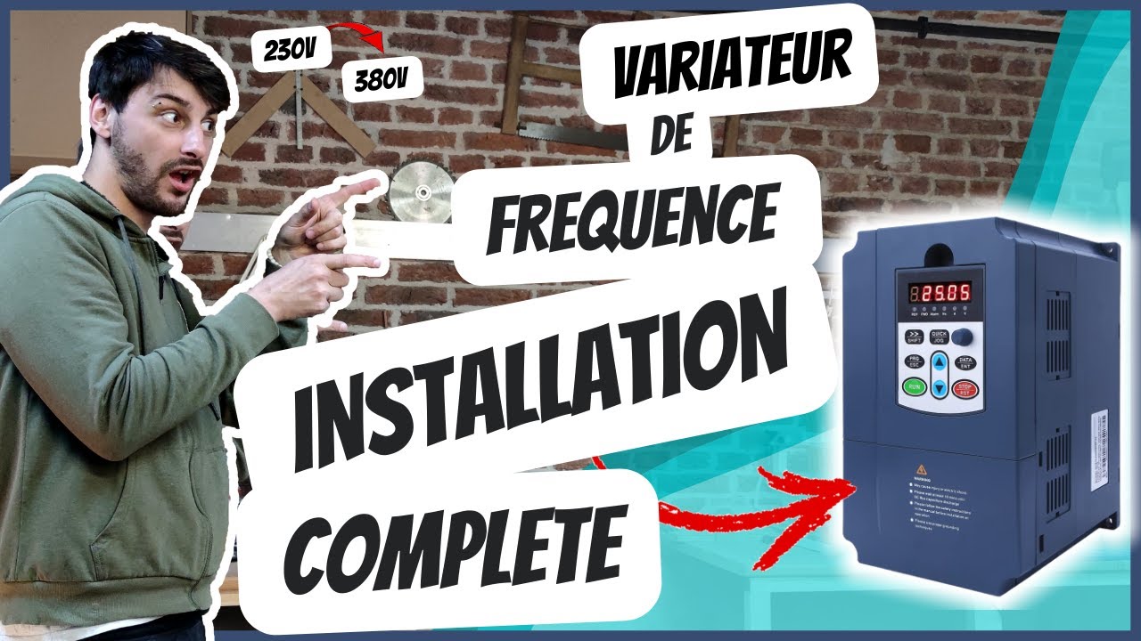 Variateur de fréquence, 230V à 380V (Dégauchisseuse Raboteuse) 