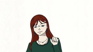 waving girl animation #animation #flip
