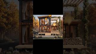 Cozy Two-Story Container House in Autumn 🍂 | Tiny Home Inspiration