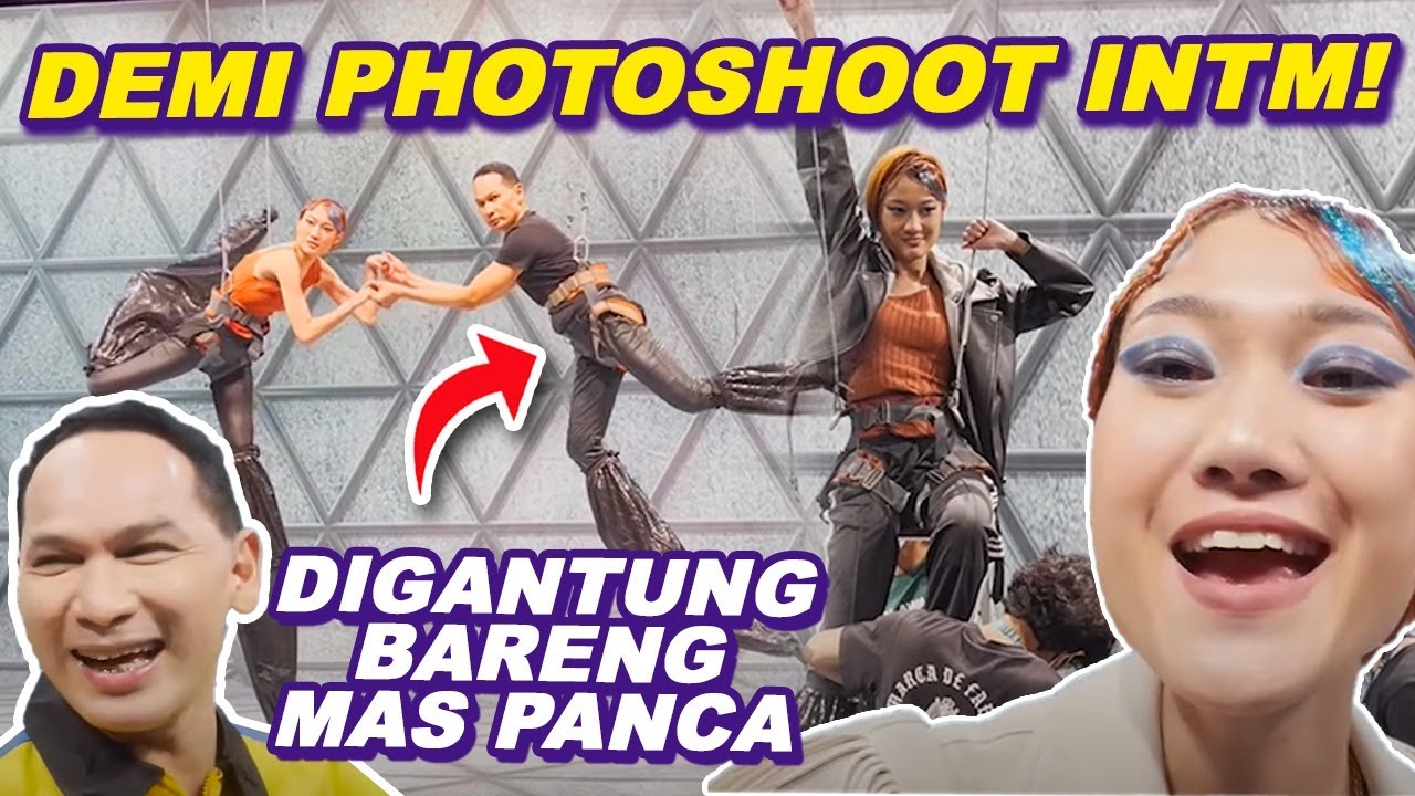 Ayu Gani Terima Tantangan Photoshoot Pakai Egrang!