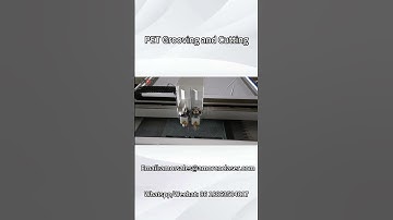 #PET #oscillating knife cutter#CNC CUTTING MACHINE|PET GROOVING AND CUTTING