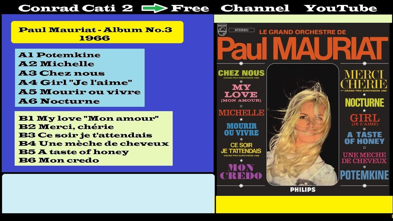 Paul Mauriat - Michelle {Album n.3 - 1966 } A2 - YouTube