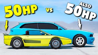 We Built Cars With ONLY 50 Horsepower... (Automation | BeamNG Multiplayer)