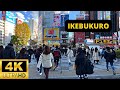 Tokyo japan  4k ikebukuro  1 hour walking tour