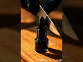 "Satisfying ASMR: Cutting a Black Glass Lipstick in Ultra Macro"