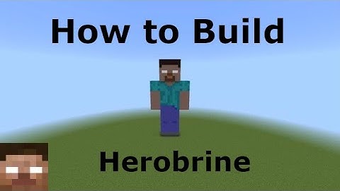 |How to Build Herobrine| Minecraft Skin Tutorials