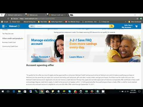 Walmart Credit Card Login Guide