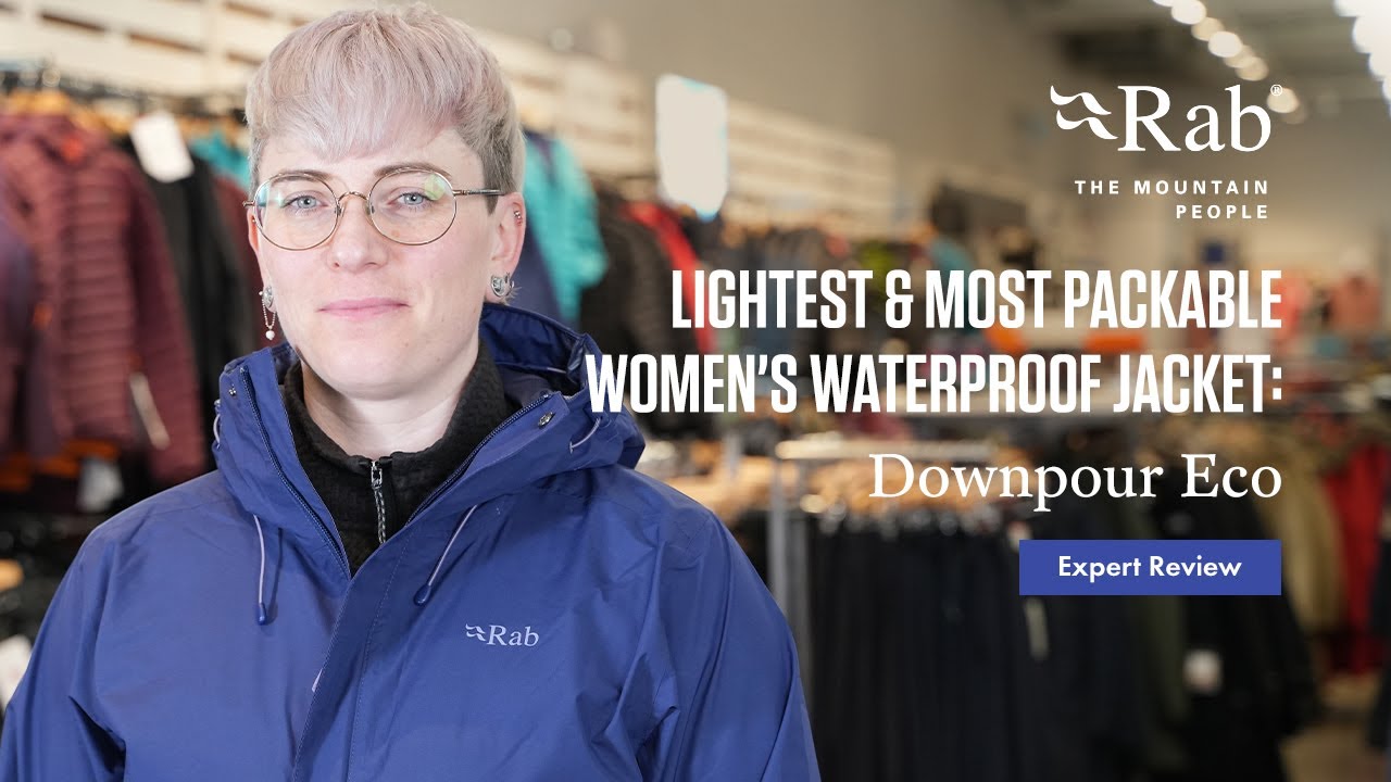 Rab Downpour Eco Women's Waterproof Jacket - The Lightest and Most