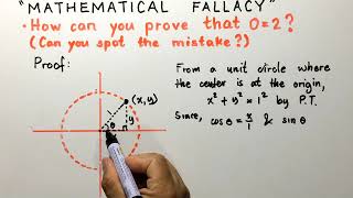 Mathematical Fallacy 5 (How can you prove that 0=2) Can you spot the mistake
