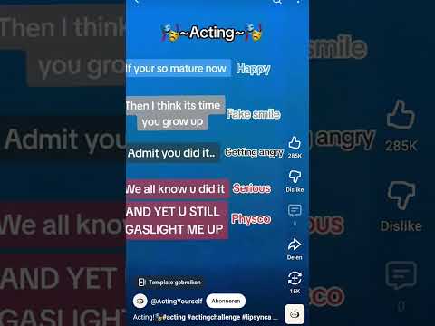 Acting challenge 👍