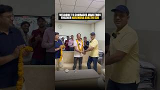 Welcome to Comrades Marathon Finisher Narendra Avasthi Sir | #iit #jee #shorts #marathon