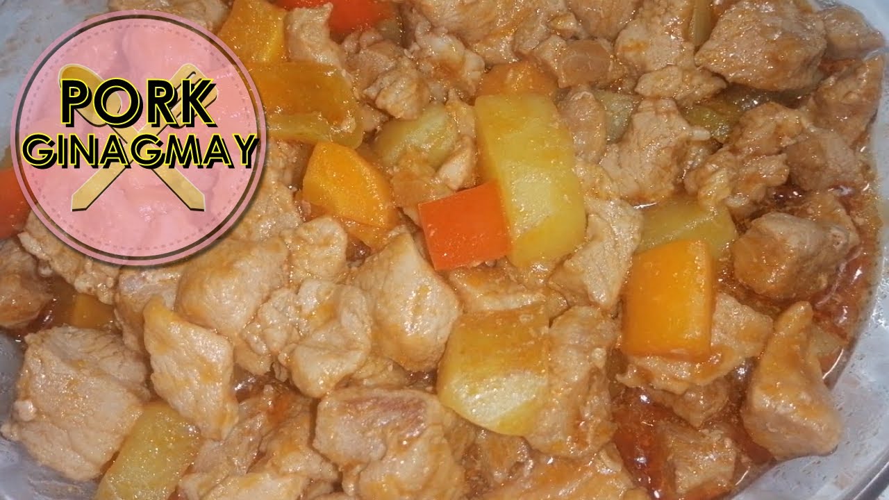 HOW TO COOK PORK GINAGMAY NANG BISAYA PORK RECIPE YouTube