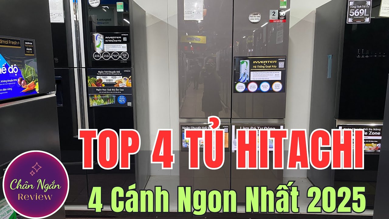 Top 4 Tủ Lạnh Hitachi 4 cánh Đáng Mua Nhất 2025 | Chân Ngắn RV