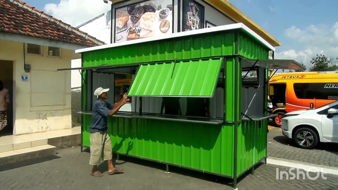 Ukuran Paling Besar Booth Container 4x2 Meter, Tinggi 2,5 Meter
