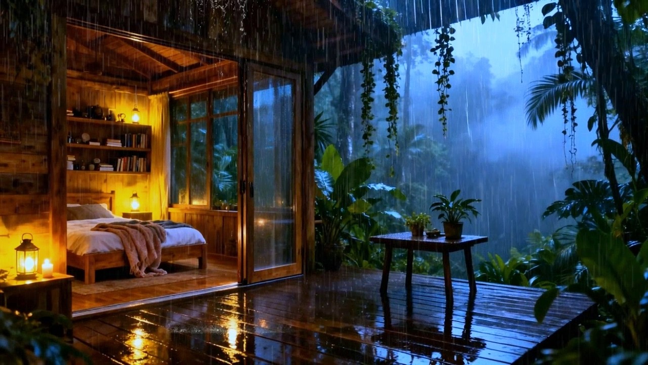 Relax Your Mind And Sleep Within Minutes To Rain Sounds And Far Off Thunder