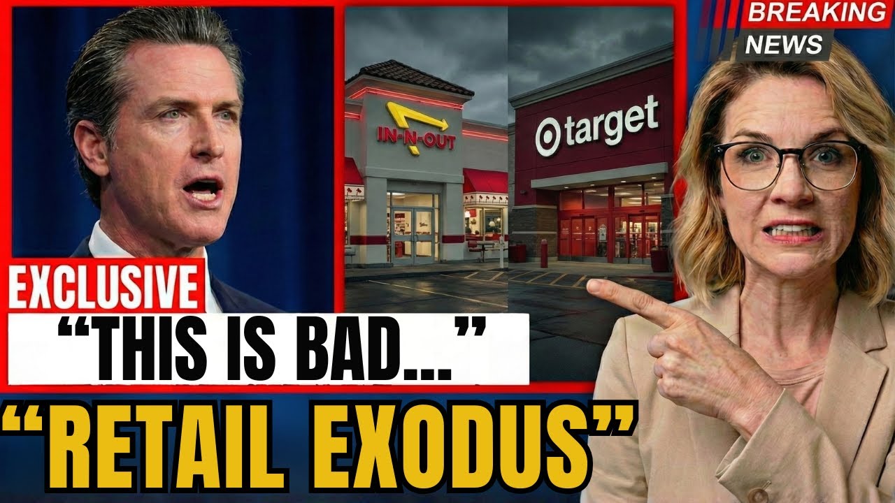 CALIFORNIA GOVERNOR PANICS: In-N-Out & Target Flee as Theft Soars