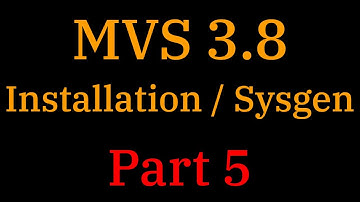 [011] MVS 3.8: Installation/Sysgen Pt. 5 - Completing Our New System