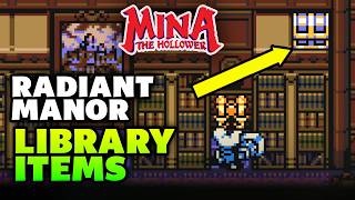 How to get the items in Radiant Manor Foyer Library in Mina the Hollower