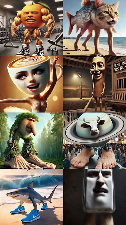 Italian brainrot characters singing 'DUDUDU~'