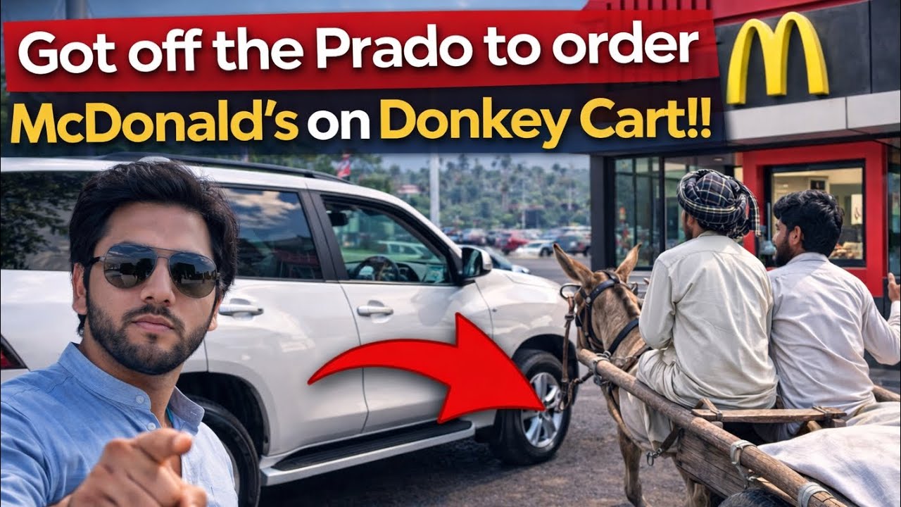 PRADO To REDDI 🚗🐴 | mcdonalds on donkey cart | Drive Thru Order Challenge 😂