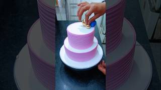 Full making tutorial 😍 Anniversary cake design 😍 #youtubeshorts #cake #shorts #youtubeshort