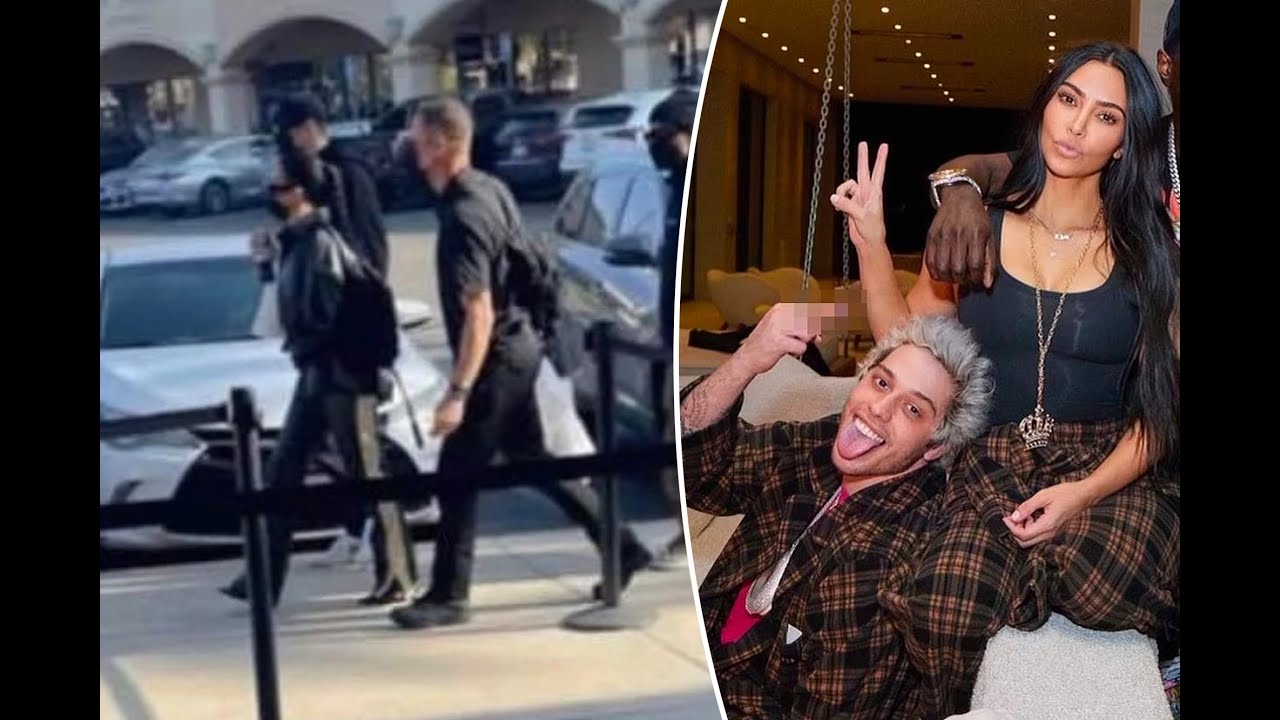 Kim Kardashian and Pete Davidson hit outlet mall for caramel apples