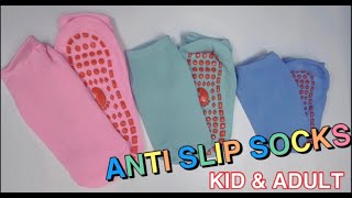 Kids Adult Toddler Anti Slip Grip Sock Grippy Socks Yoga Pilates Non Slip Women Men Ankle