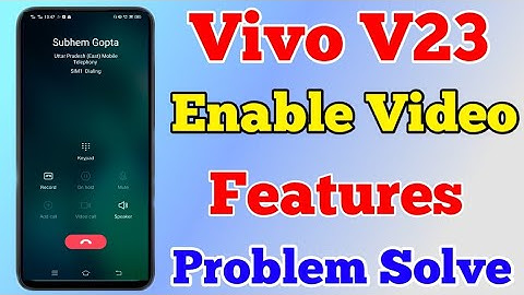 Vivo V23 Enable Video Call Setting || How To Solve Video Call Problem On Vivo V23 || Tech Akhilesh
