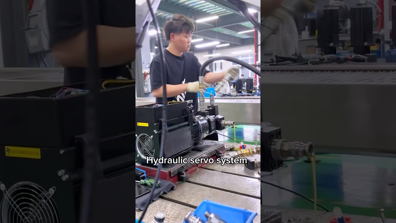 Hydraulic servo system, stable pressure without shaking 