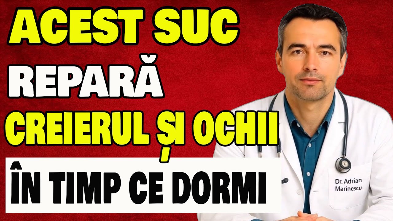 Seniori: Top 5 sucuri care ajută vederea și memoria chiar în timpul somnului | Dr. Adrian Marinescu