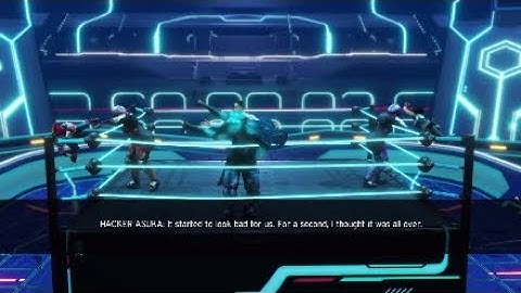 WWE 2K20 A GLITCH IN THE SYSTEM SHOWCASE part 3 ASUKA NAOMI DEVILLE VS N14-J4X N15-J4X N16-J4X