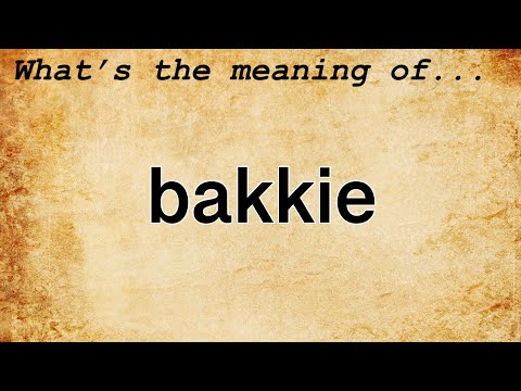 Vídeo: Qual idioma é bakkie?