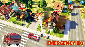 EMERGENCY 🚨🆘 HQ. Firefighters 🚒🧯 Save. Gameplay Walkthrough (iOS,Android). #emergencyhq