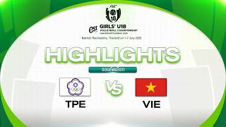 Highlights: TPE-VIE (Pool D) - AVC Girls’ U 18 Volleyball Championship 2026