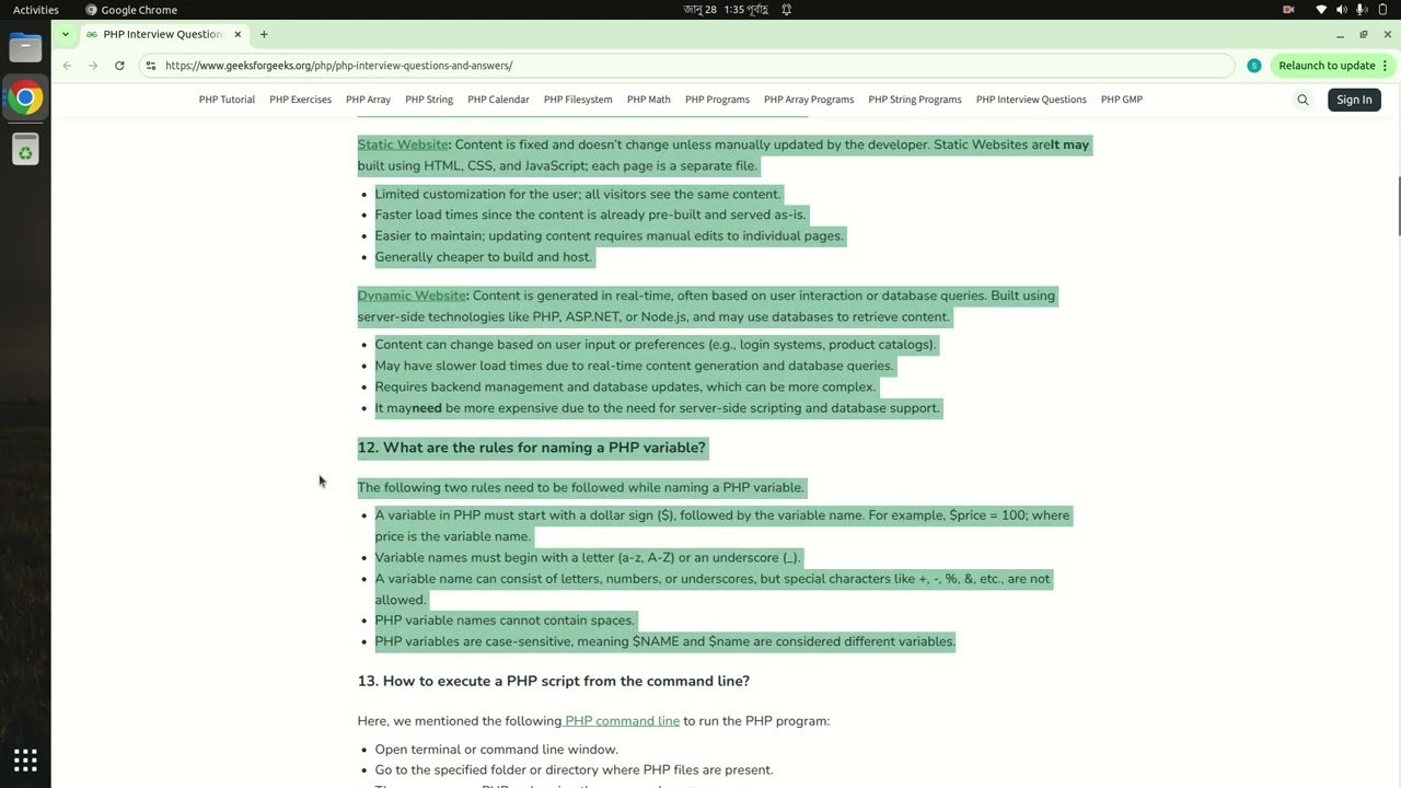 PHP Interview Questions for Beginner