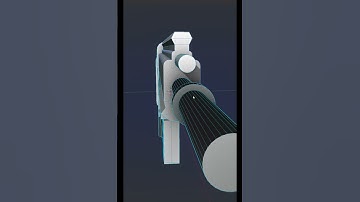 Blender modelling low-poly block out: FN SCAR-H