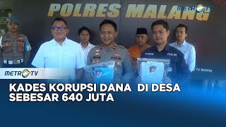 Kades Korupsi, Tersangka Diamankan Pihak Kepolisian