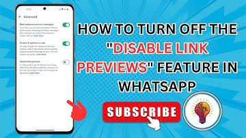 How to Turn Off the "Disable Link Previews" Feature in WhatsApp | New Update